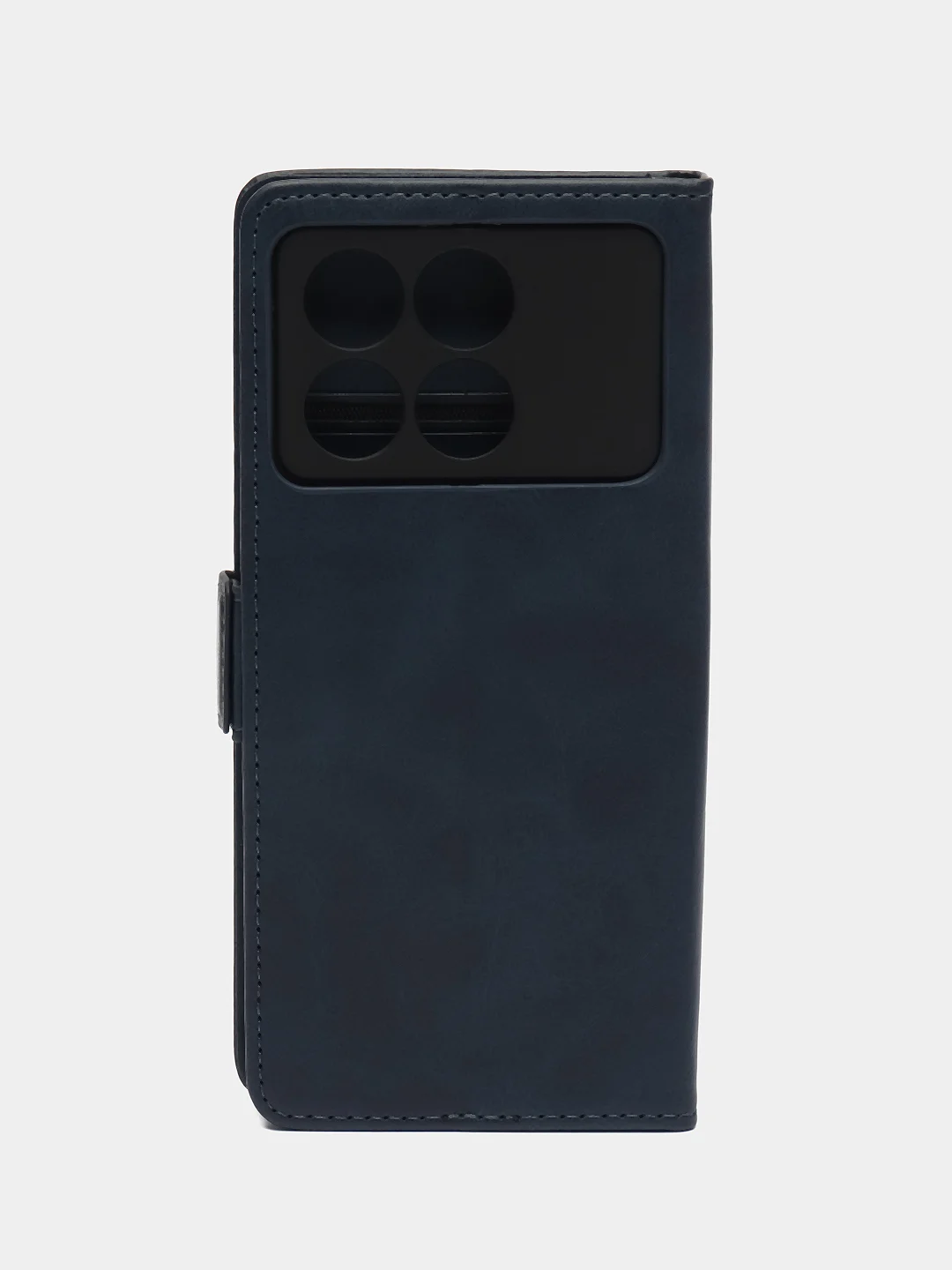 Синий чехол-книжка для Xiaomi Poco X6Pro 5G (Сяоми Поко Х6Про) с боковым магнитом