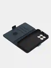Синий чехол-книжка для Xiaomi Poco X6Pro 5G (Сяоми Поко Х6Про) с боковым магнитом