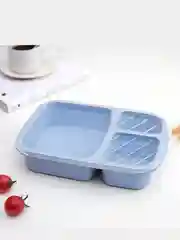Розовый ланч-бокс 22х15х5см, 3 отделения