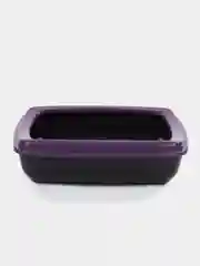 Фиолетовый туалет-лоток с бортами, для кошек и собак