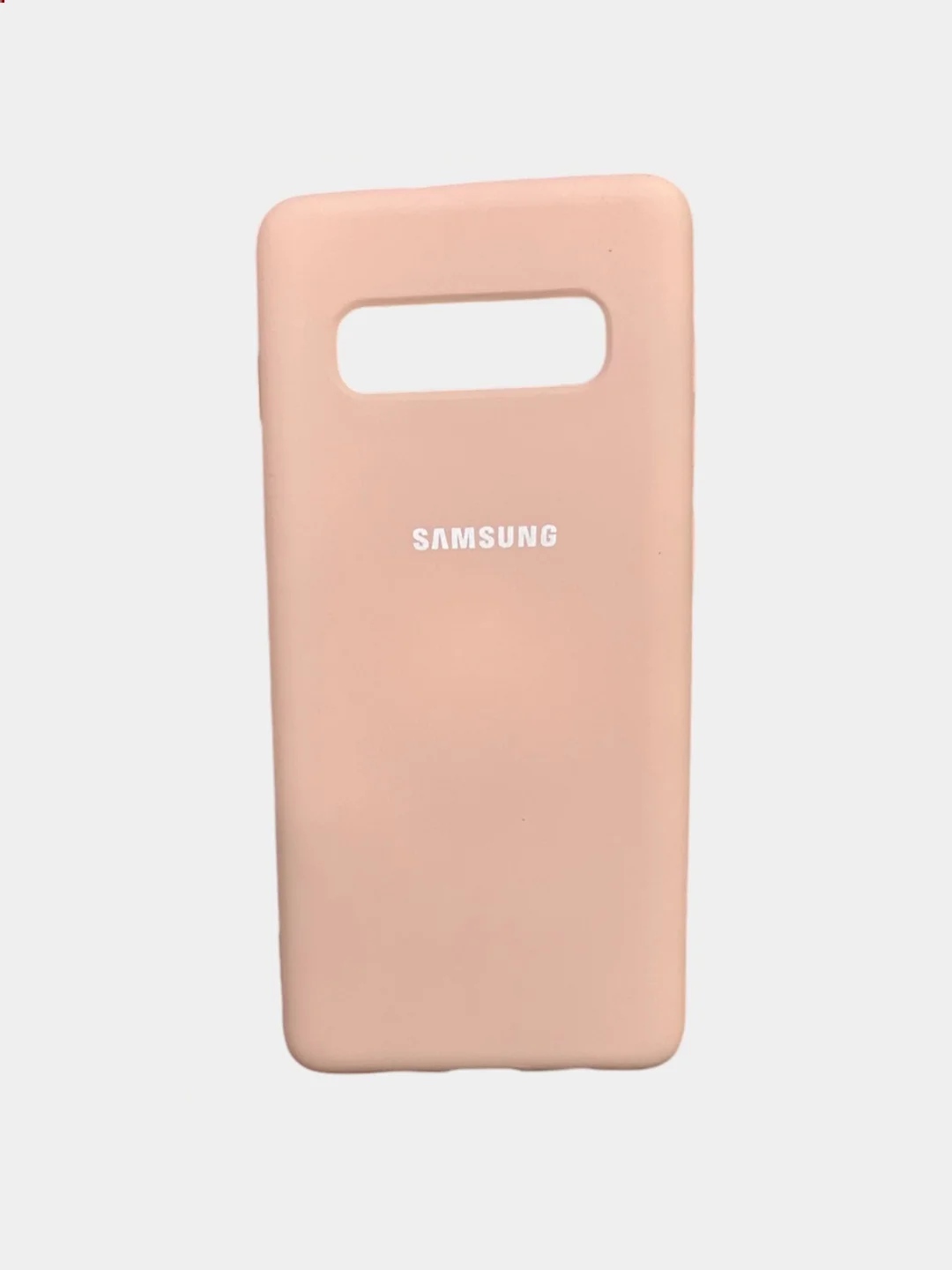 Бежевый защитный силиконовый чехол Silikone Cover для Samsung S10 PLUS
