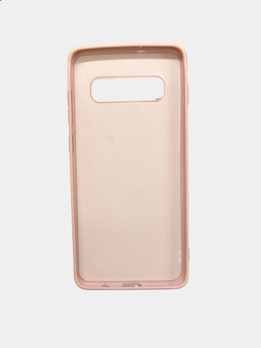 Бежевый защитный силиконовый чехол Silikone Cover для Samsung S10 PLUS