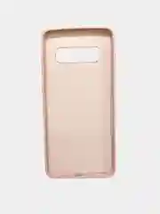 Бежевый защитный силиконовый чехол Silikone Cover для Samsung S10 PLUS