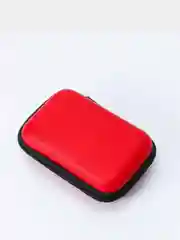 Розовый чехол для наушников 10х7х3см / Органайзер