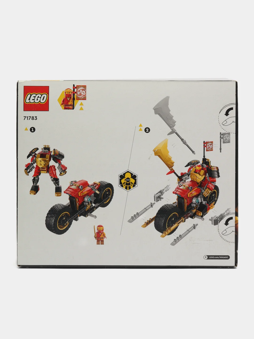 Конструктор LEGO Ninjago 71783 Робот-гонщик Эво Кая