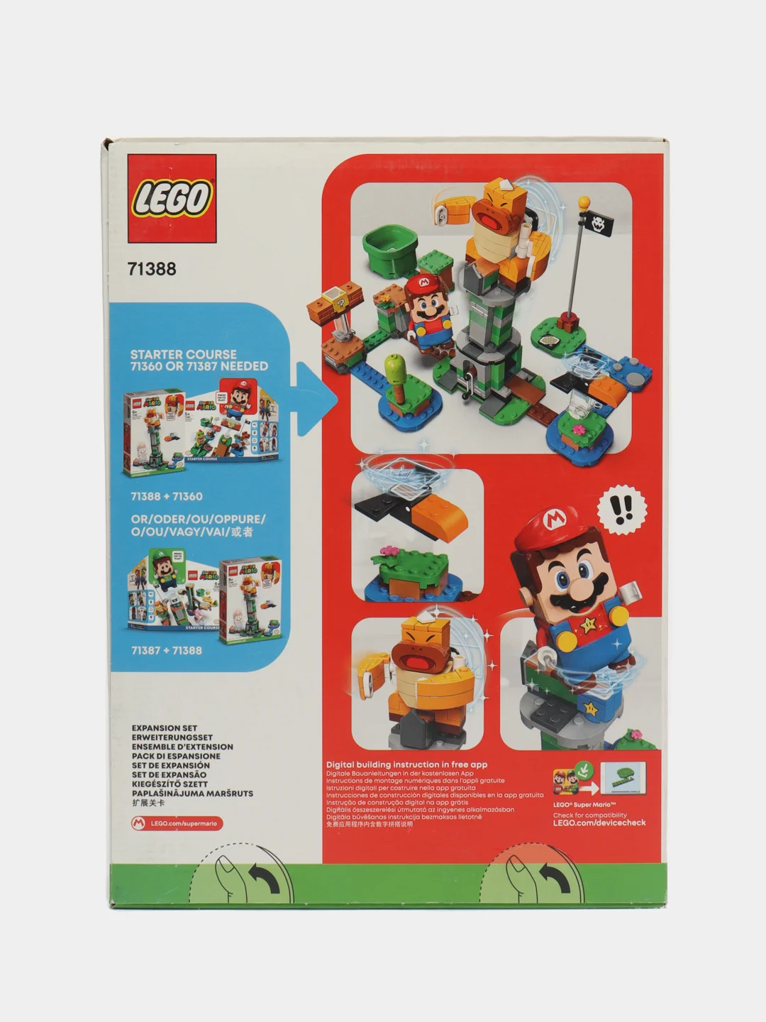 Конструктор LEGO Super Mario 71388 Падающая башня босса братца-сумо. Дополнительный набор