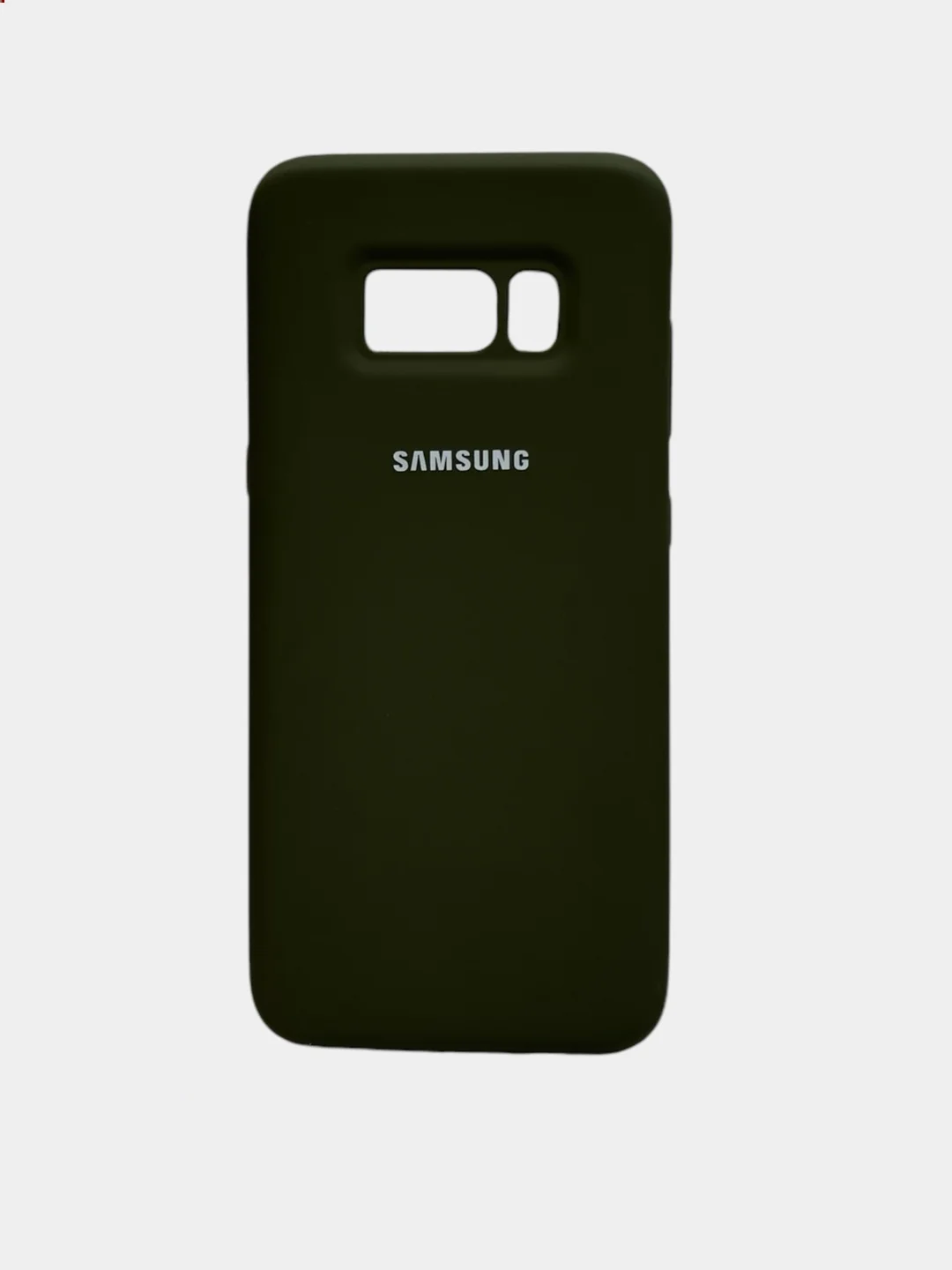 Зелёный хаки защитный силиконовый чехол Silikone Cover для Samsung S8