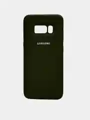 Зелёный хаки защитный силиконовый чехол Silikone Cover для Samsung S8