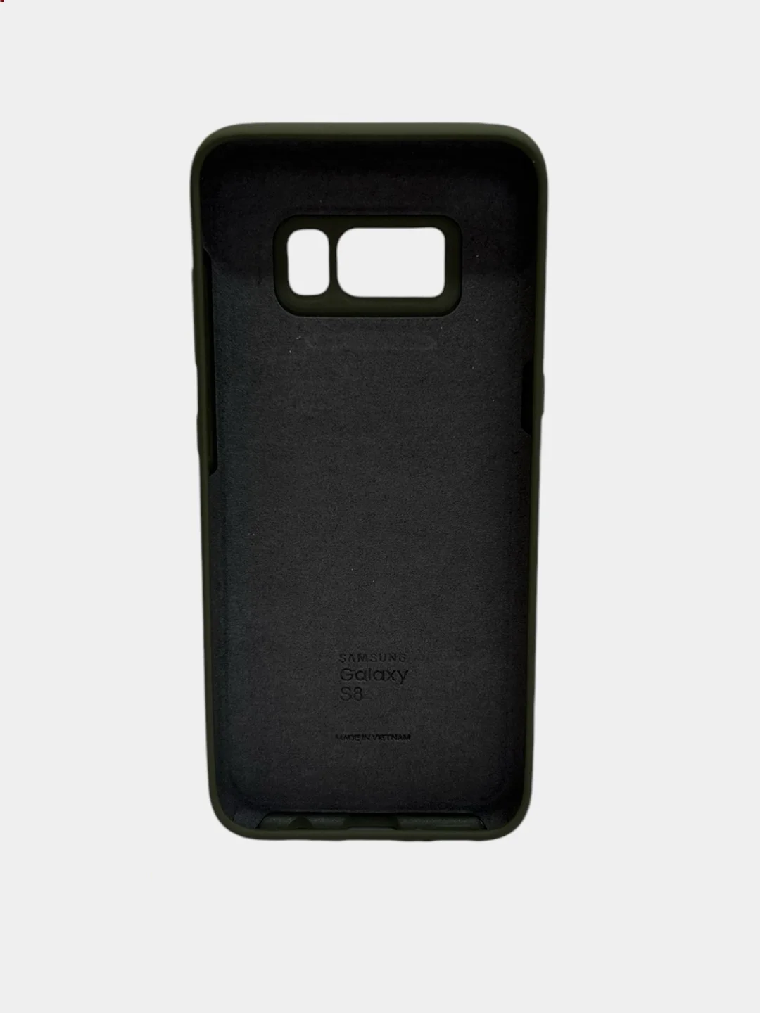 Зелёный хаки защитный силиконовый чехол Silikone Cover для Samsung S8
