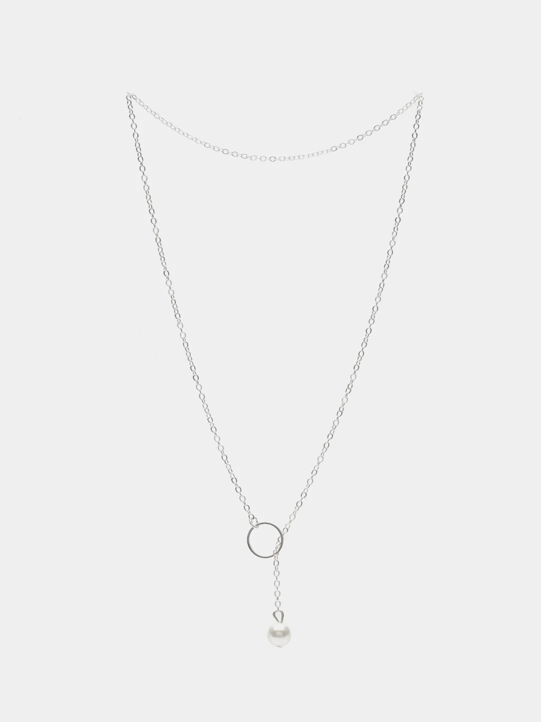 Серебряный колье подвеска, цепочка