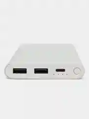 Серебряный повер банк, внешний аккумулятор, 10000 mAh, Power Bank 22.5W, модель PB100DZM