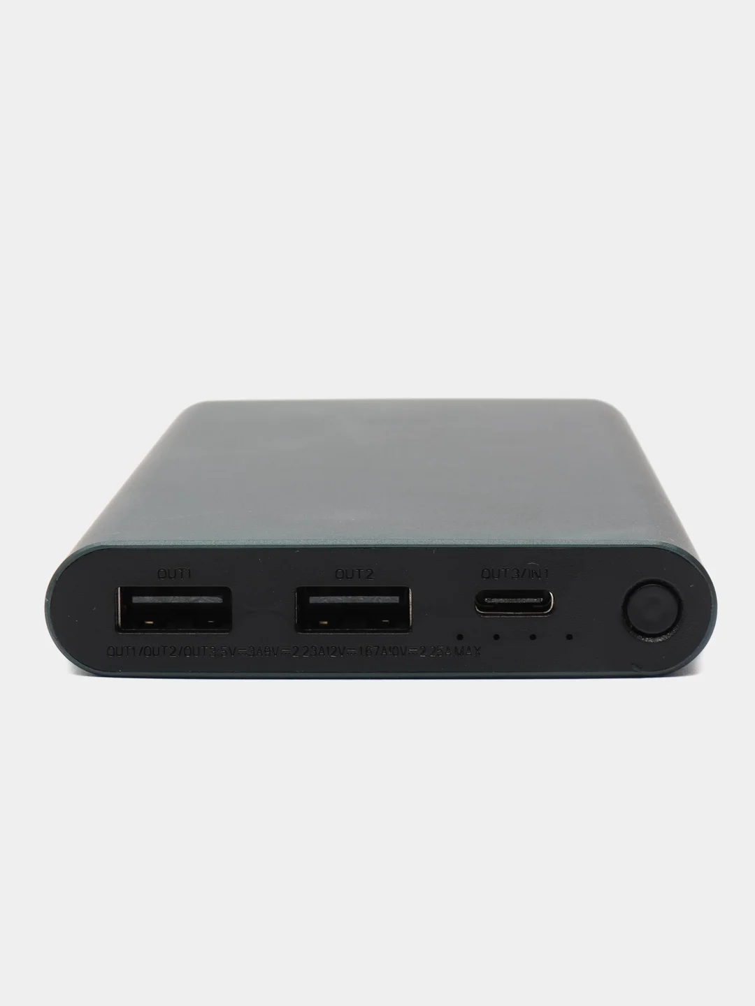 Тёмно-зелёный повер банк, внешний аккумулятор, 10000 mAh, Power Bank 22.5W, модель PB100DZM