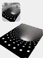 Тёмно-серый коврик придверный, ковер в комнату, разные дизайны (3D, Киногерои, Животные)