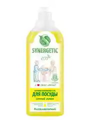 Средство для мытья посуды и детских игрушек SYNERGETIC "Лимон", 1л