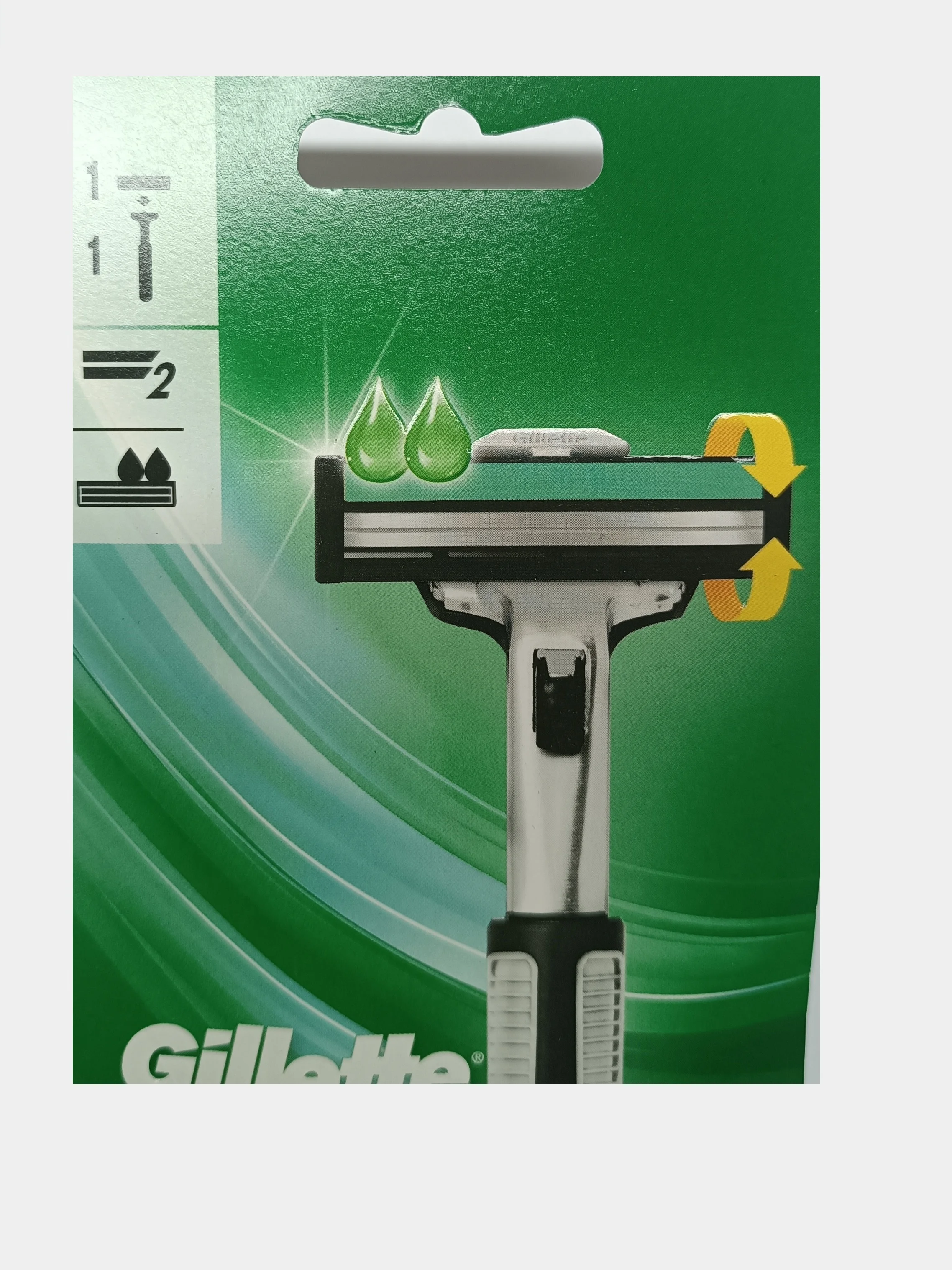 Gillette Slalom Станок для бритья с 1 кассетой (2 лезвия, плавающая головка)