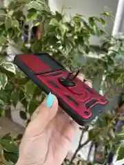 Красный чехол противоударный armors для Samsung S21 FE / Самсунг S21 ФЕ с защитой камеры