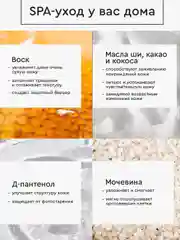 Крем воск СПА-уход с пантенолом и мочевиной, для сухой кожи рук и ног, 100 мл