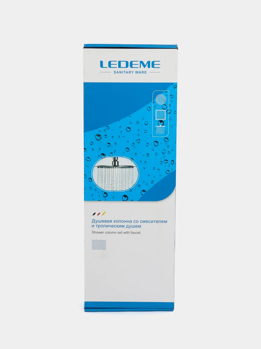 Хром душевая стойка со смесителем Ledeme L2478