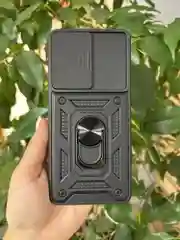 Черный чехол противоударный armors для Samsung A51 / Самсунг А51 с защитой камеры