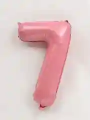 Розовый воздушный шар цифра 32 дюйма розовый, голубой