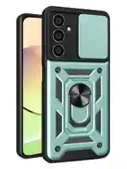 Серебряный чехол противоударный armors для Samsung S23 FE / Самсунг S23 ФЕ с защитой камеры
