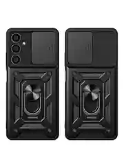 Серебряный чехол противоударный armors для Samsung S23 FE / Самсунг S23 ФЕ с защитой камеры