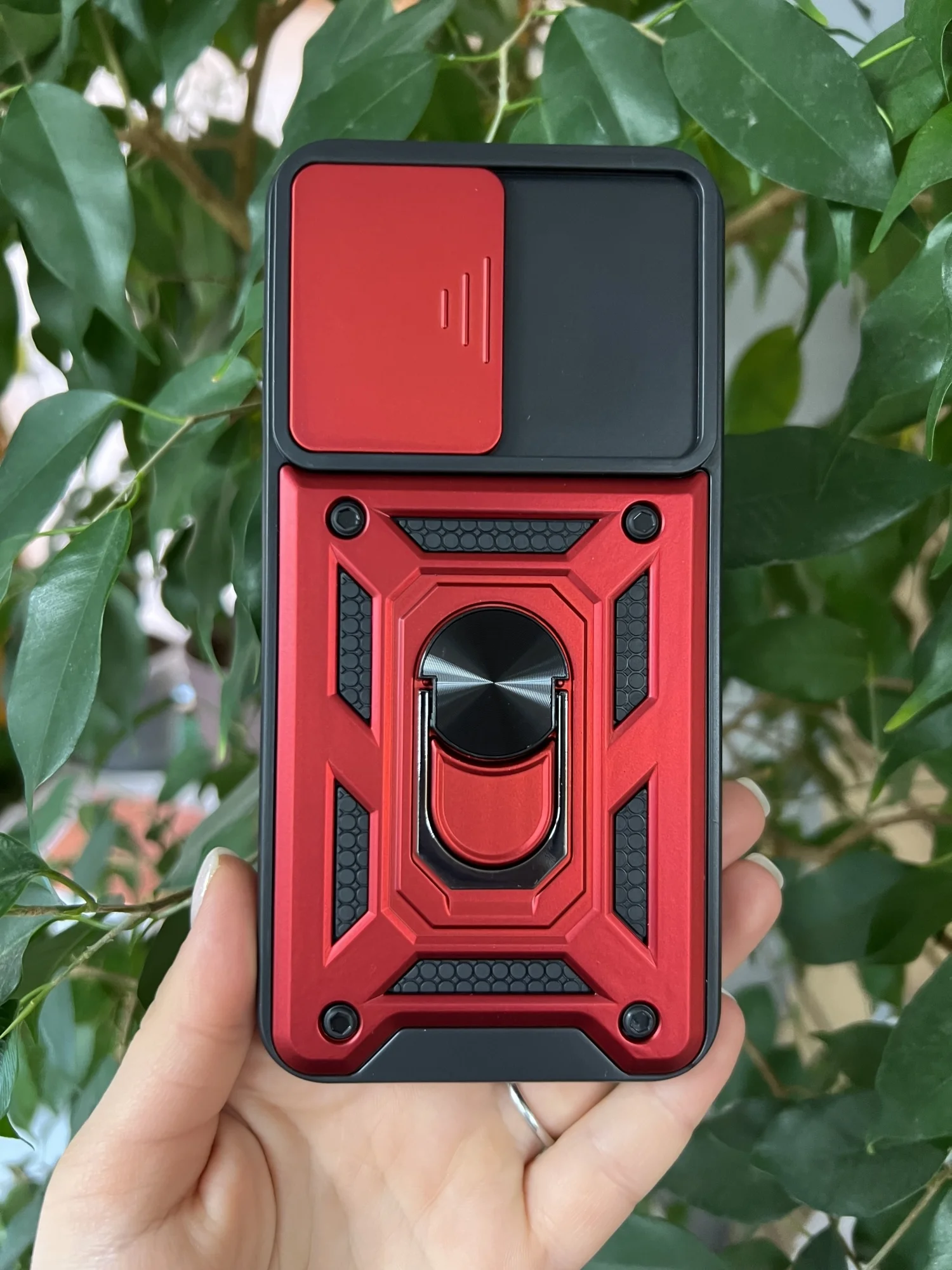 Красный чехол противоударный armors для Samsung S23 FE / Самсунг S23 ФЕ с защитой камеры