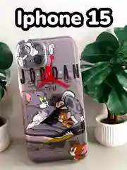 Мятный apple iPhone 15 Pro Max, Айфон 15 про макс чехол матовый объемный с принтом для iPhone 15