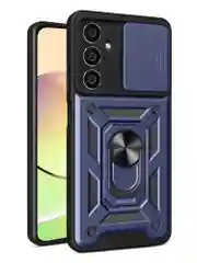 Темно-синий чехол противоударный armors для Samsung S23 FE / Самсунг S23 ФЕ с защитой камеры