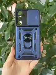 Темно-синий чехол противоударный armors для Samsung S23 FE / Самсунг S23 ФЕ с защитой камеры