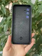 Темно-синий чехол противоударный armors для Samsung S23 FE / Самсунг S23 ФЕ с защитой камеры