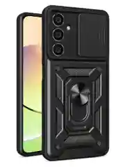 Черный чехол противоударный armors для Samsung S23 FE / Самсунг S23 ФЕ с защитой камеры