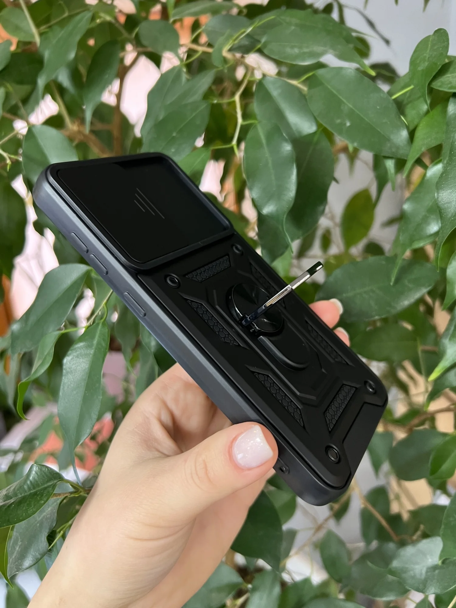 Черный чехол противоударный armors для Samsung S23 FE / Самсунг S23 ФЕ с защитой камеры