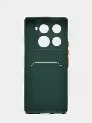 Тёмно-зелёный чехол для Infinix Note 40 Pro Plus 5G (Инфиникс Ноут 40 Про Плюс 5Джи)