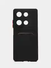 Черный чехол для Xiaomi Redmi Note 13 Pro 4G/Poco M6 Pro 4G (Редми Нот 13 Про/Поко М6) с карманом