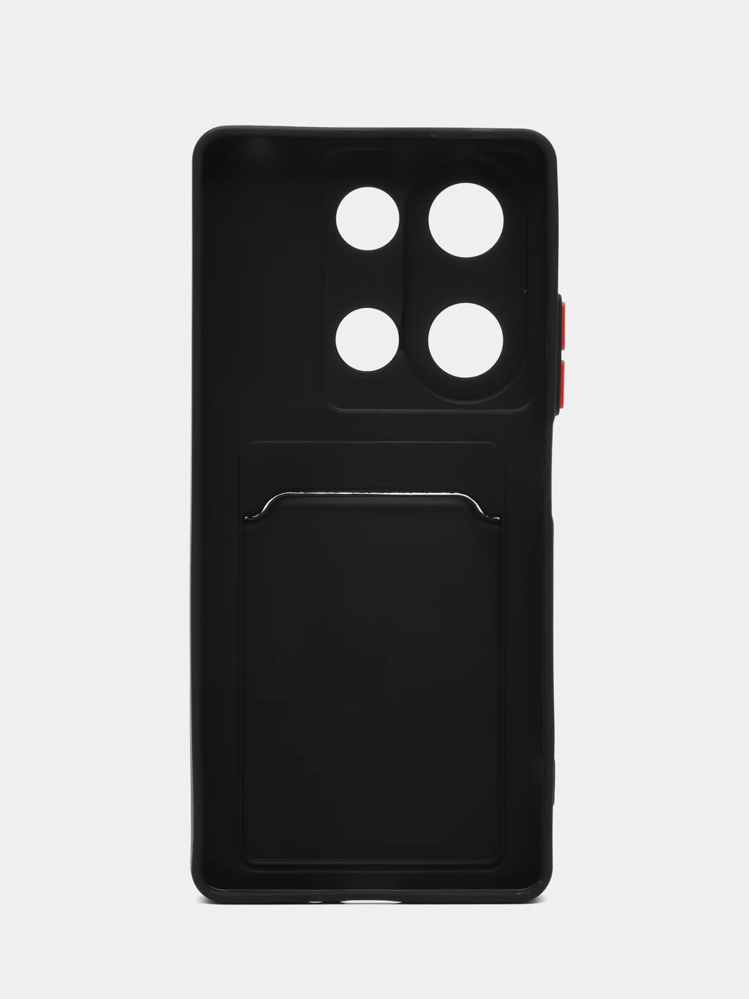 Черный чехол для Xiaomi Redmi Note 13 Pro 4G/Poco M6 Pro 4G (Редми Нот 13 Про/Поко М6) с карманом