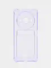 Лавандовый чехол для Xiaomi Redmi A3 / Poco C61 (Сяоми Редми А3 / Поко С61) с карманом для карт