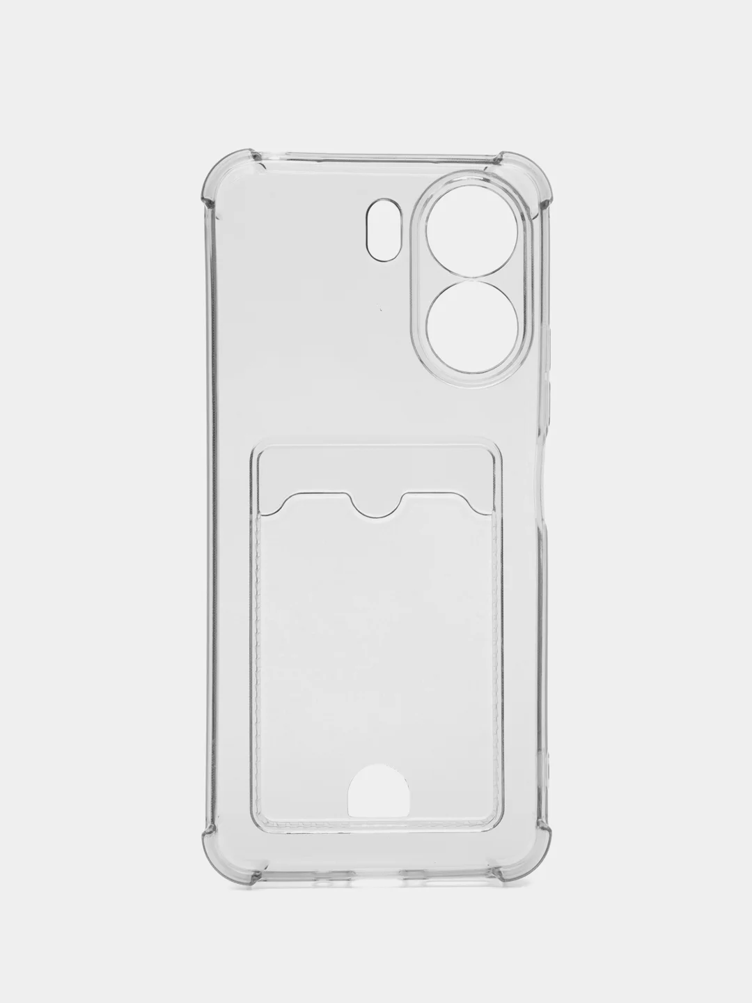 Тёмно-серый чехол для Xiaomi Redmi 13C / Poco C65 (Сяоми Редми 13С / Поко С65) с карманом для карт