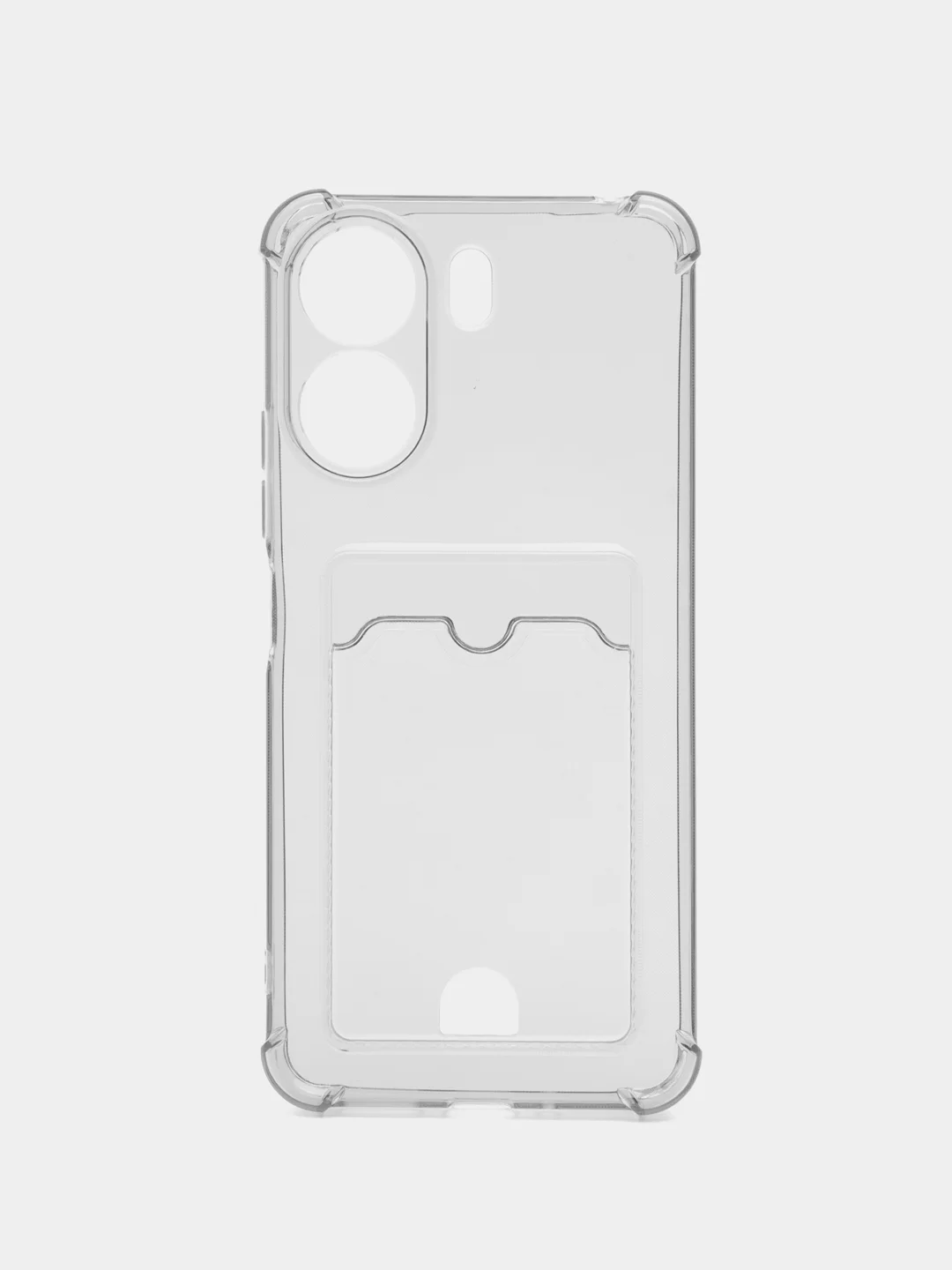 Тёмно-серый чехол для Xiaomi Redmi 13C / Poco C65 (Сяоми Редми 13С / Поко С65) с карманом для карт