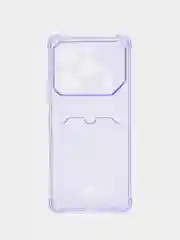 Лавандовый чехол для Tecno Pova 6 / Pova 6 Pro 5G (Техно Пова 6/ 6Про 5Джи) с карманом для карт