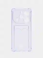 Лавандовый чехол для Tecno Pova 6 / Pova 6 Pro 5G (Техно Пова 6/ 6Про 5Джи) с карманом для карт