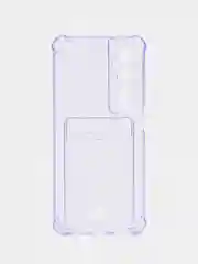 Лавандовый чехол для Realme C65 (Реалми С65) с карманом для карт, прозрачный