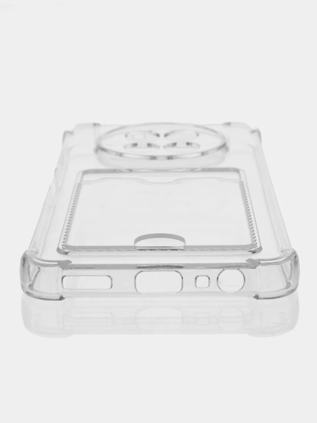 Прозрачный чехол для Realme 12 5G ( Реалми 12 5 джи) с карманом для карт, прозрачный