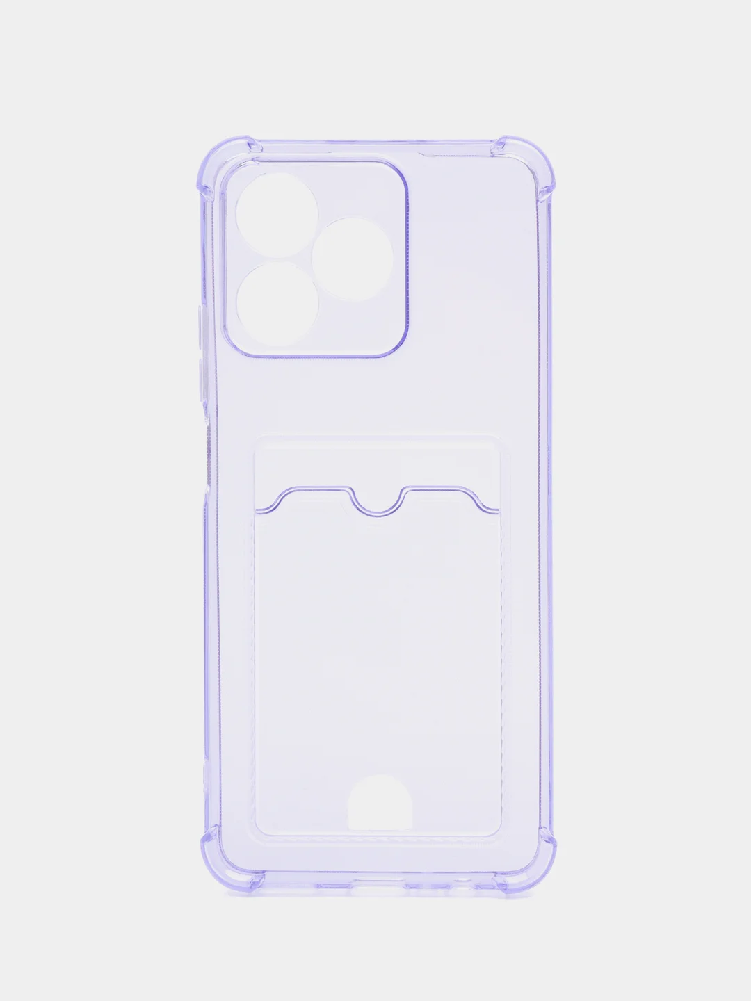 Лавандовый чехол для Realme C53 / C51 / Realme Note 50 (Реалми С53 / С51 Ноут 50) с карманом для карт