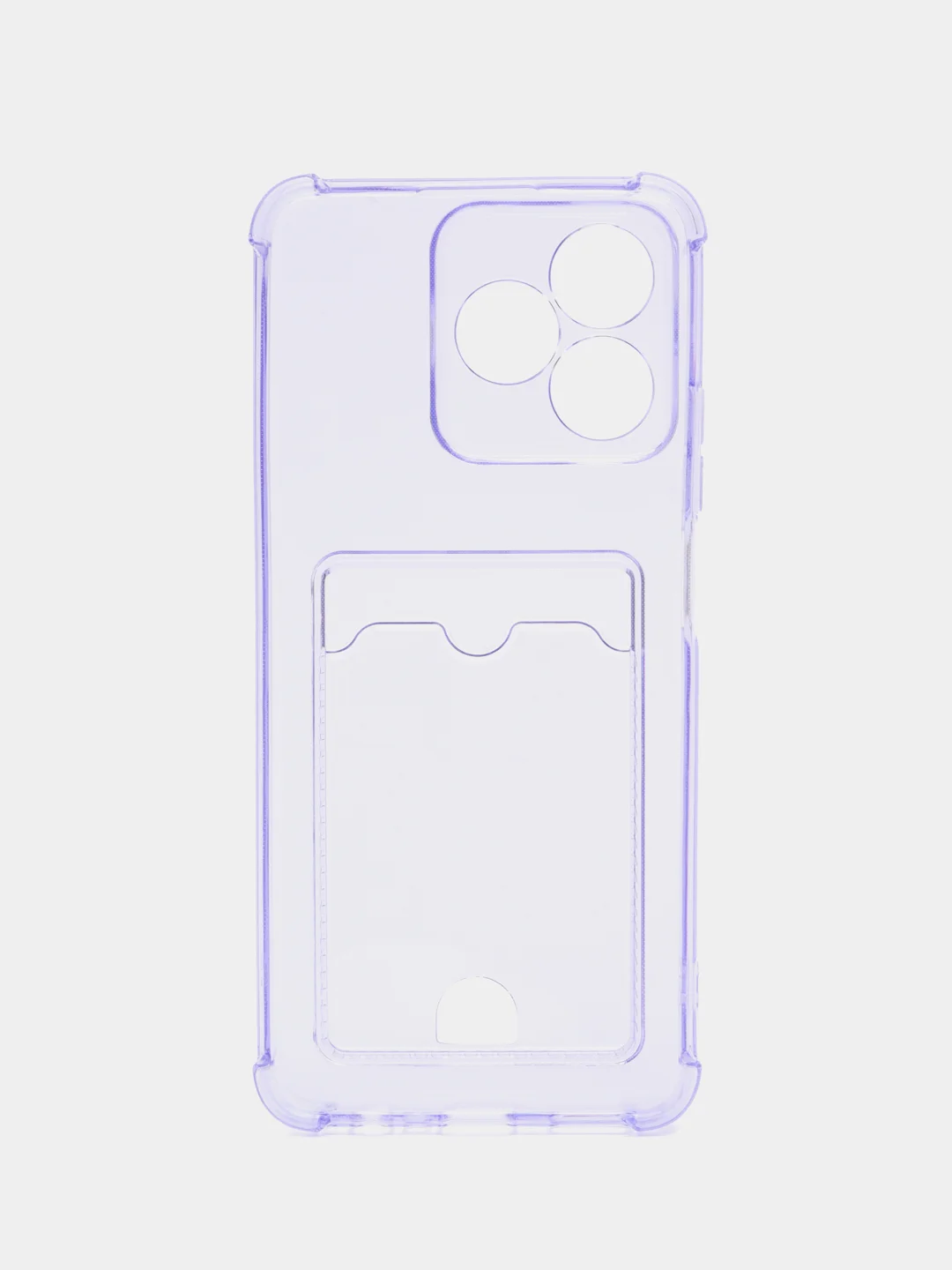 Лавандовый чехол для Realme C53 / C51 / Realme Note 50 (Реалми С53 / С51 Ноут 50) с карманом для карт