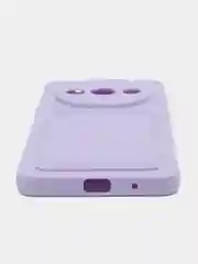 Лавандовый чехол для Xiaomi Redmi A3/Poco C61 (Сяоми Редми А3/Поко С61), с карманом для карт