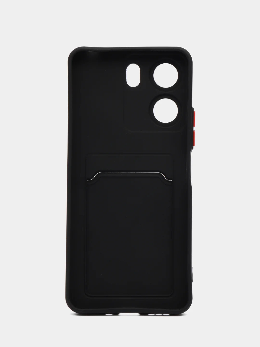 Черный чехол для Xiaomi Redmi 13C/Poco C65 (Сяоми Редми 13С/Поко С65), с карманом для карт