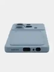 Синий меланж чехол для Tecno Pova 6/Pova 6 Pro 5G (Техно Пова 6/6Про 5Джи), с карманом для карт