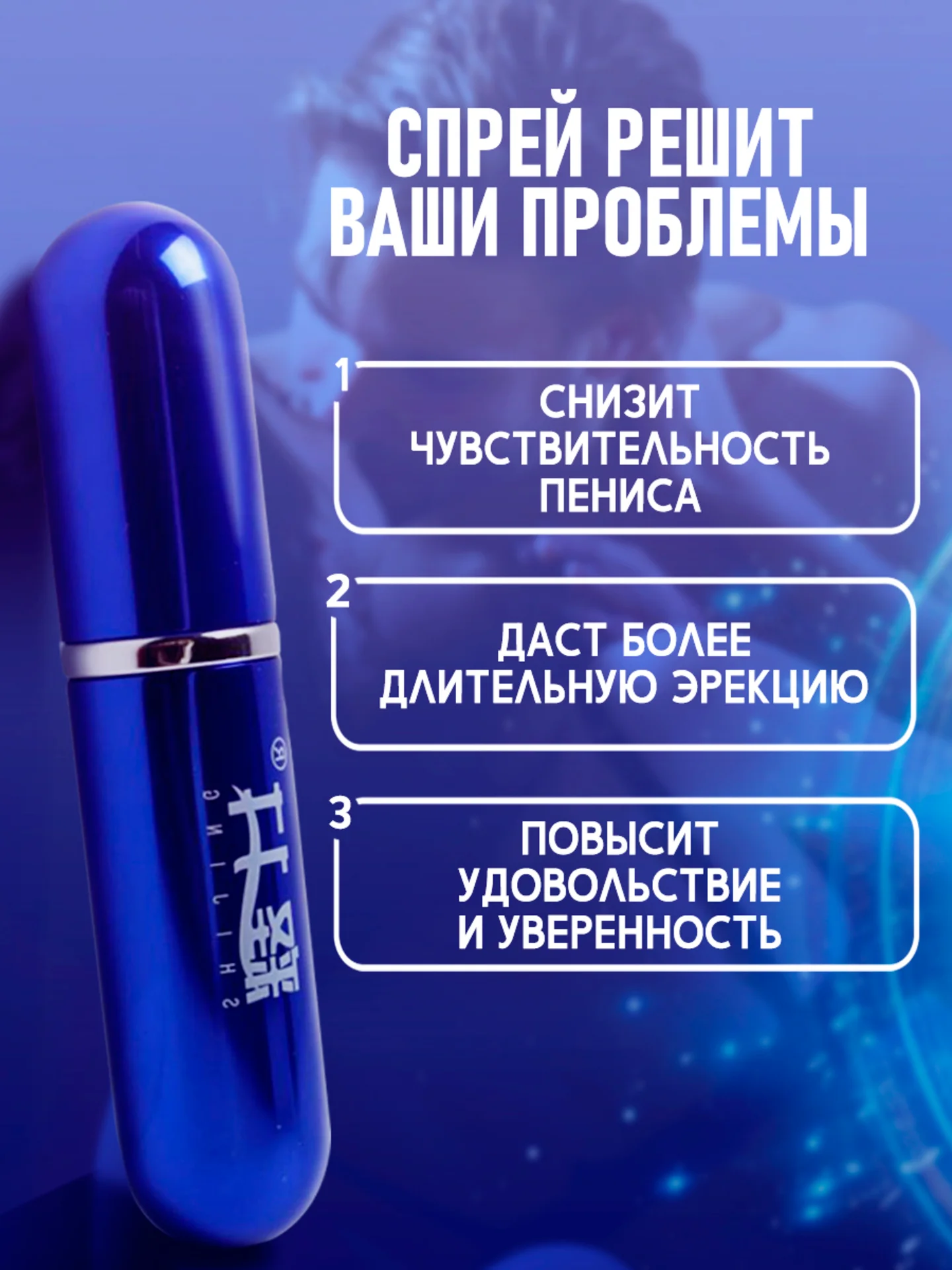 Набор пролонгаторов для мужчин, гель и спрей для секса, 26 мл