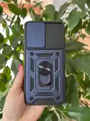 Темно-синий чехол противоударный armors для Samsung M14 5G / Самсунг М14 5G с защитой камеры